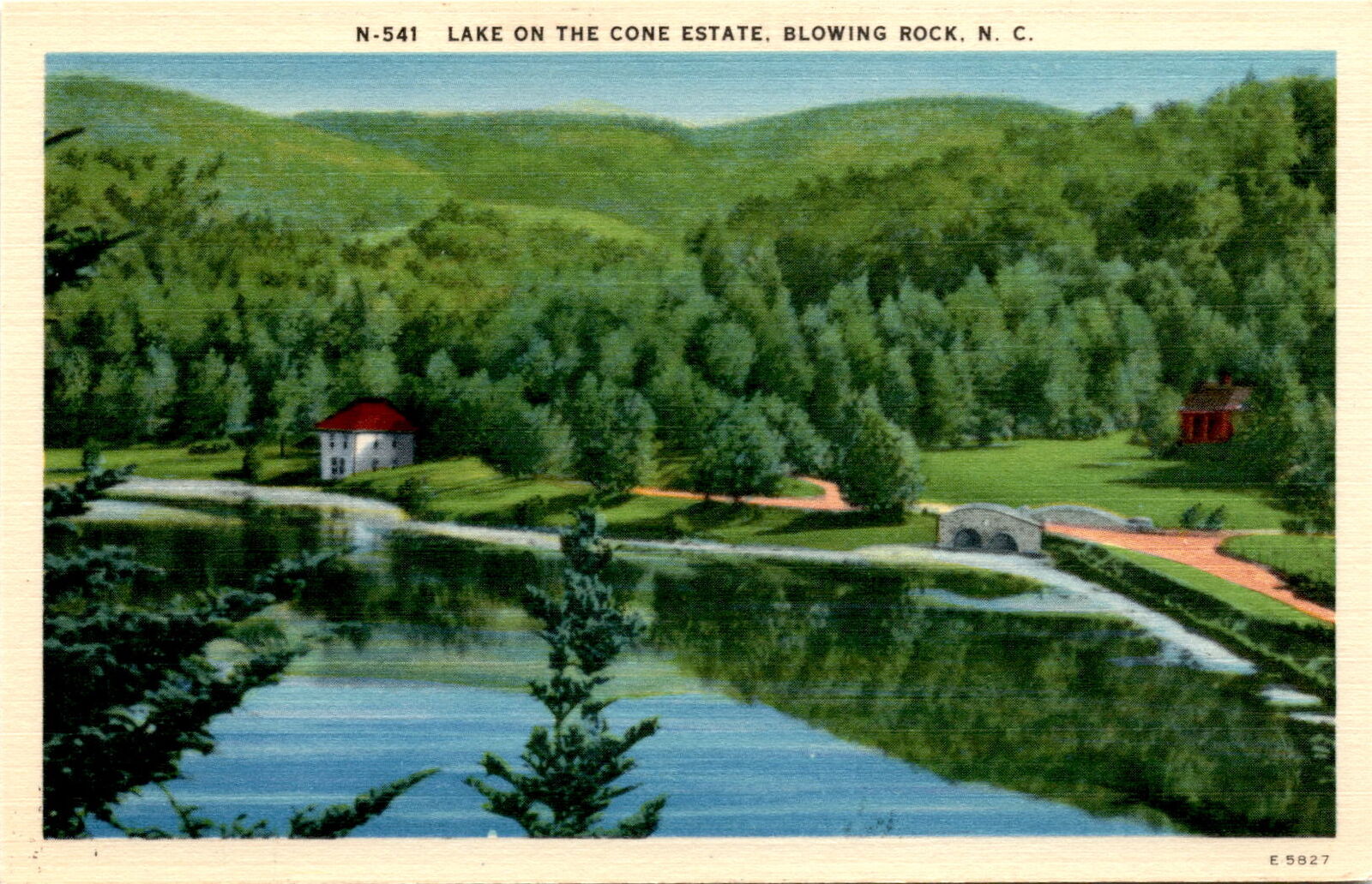 Cone Estate, Blowing Rock, North Carolina, Moses H. Cone, Bertha, Postcard