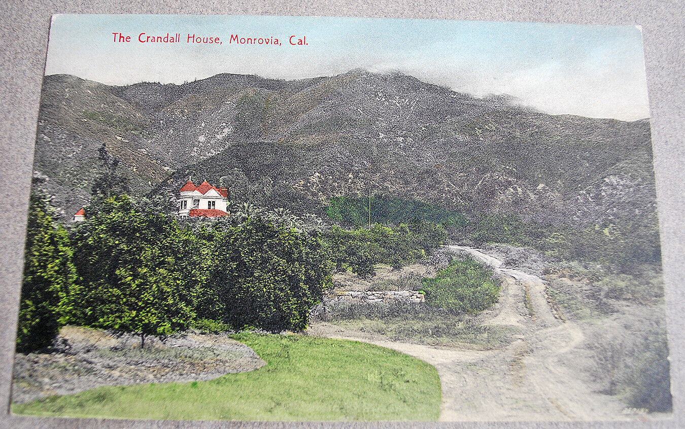Vintage Monrovia California Postcard The Crandall House