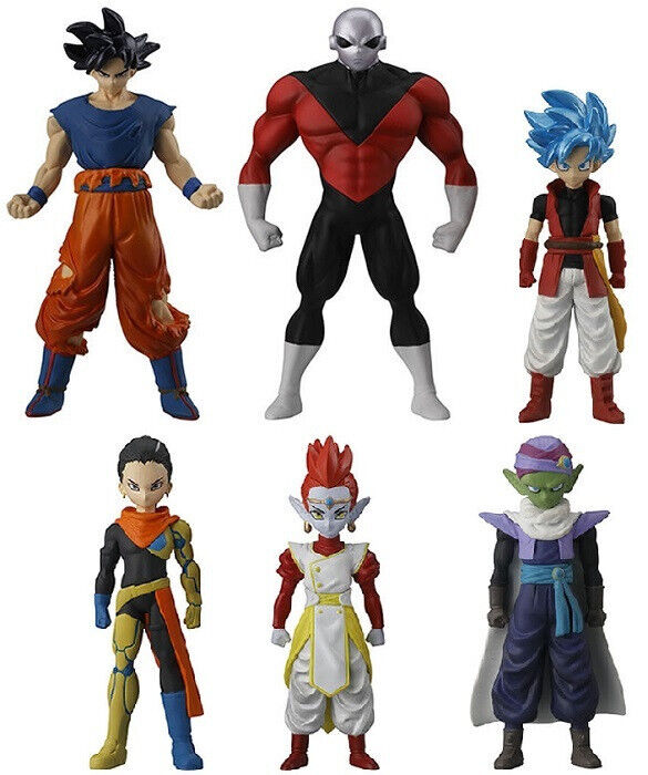 Dragon Ball Heroes set lot 6 figures skills 01 Jiren Goku avatar Namek figurines