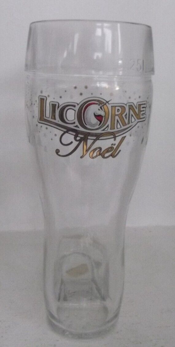LICORNE NOEL, 0.25L BOOT, FRENCH CHRISTMAS UNICORN BEER GLASS