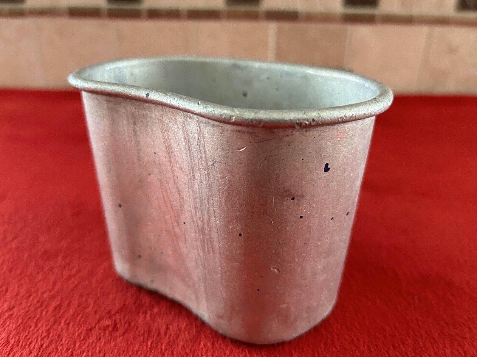 Original WWI WW1 US Army M1910 Canteen Cup Dated 1918 L.F.&C.