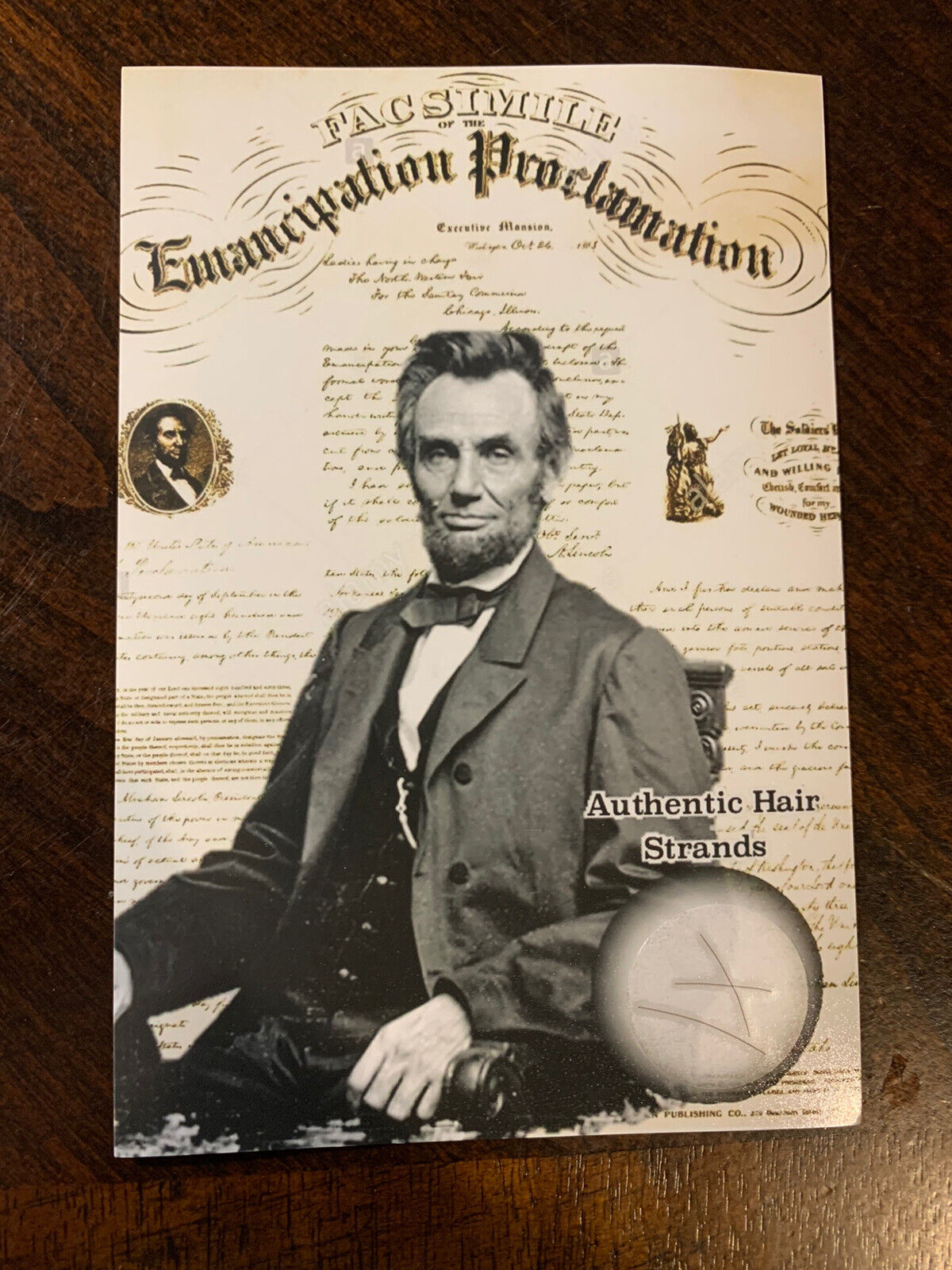 Abraham Lincoln Hair Strand Lock Piece Speck President Relic POTUS US Display