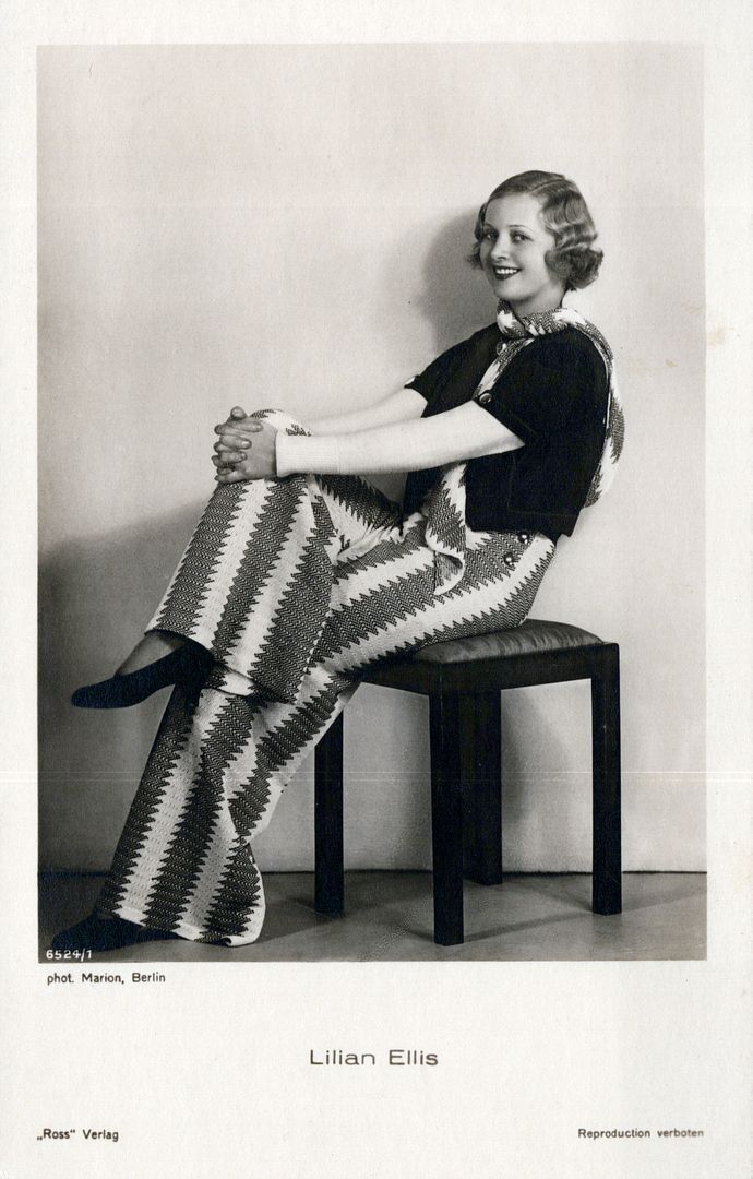 Lillian Ellis Real Photo Postcard rppc - Danish Film Actress