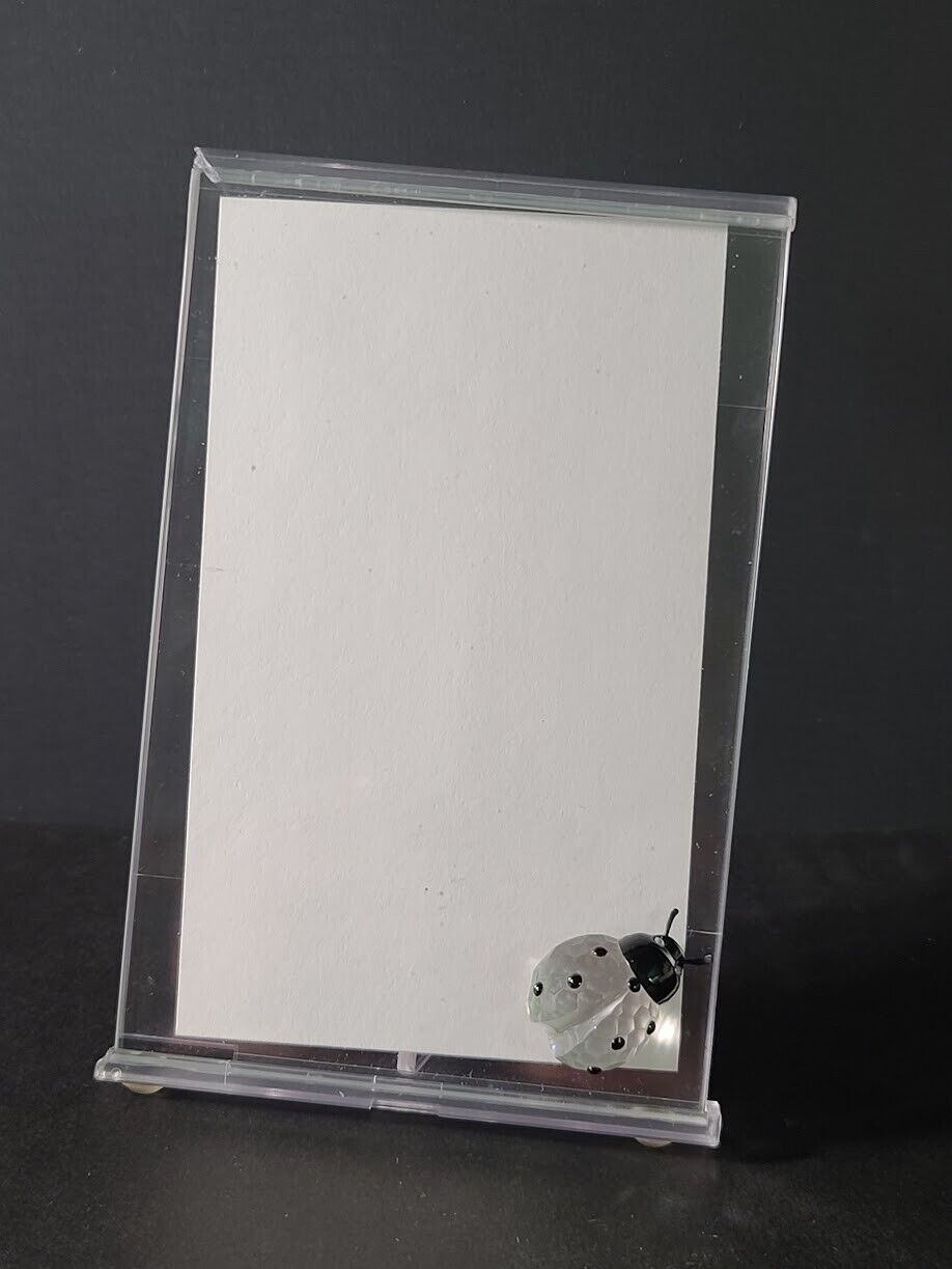 Authentic Swarovski Picture Frame With Crystal Ladybug
