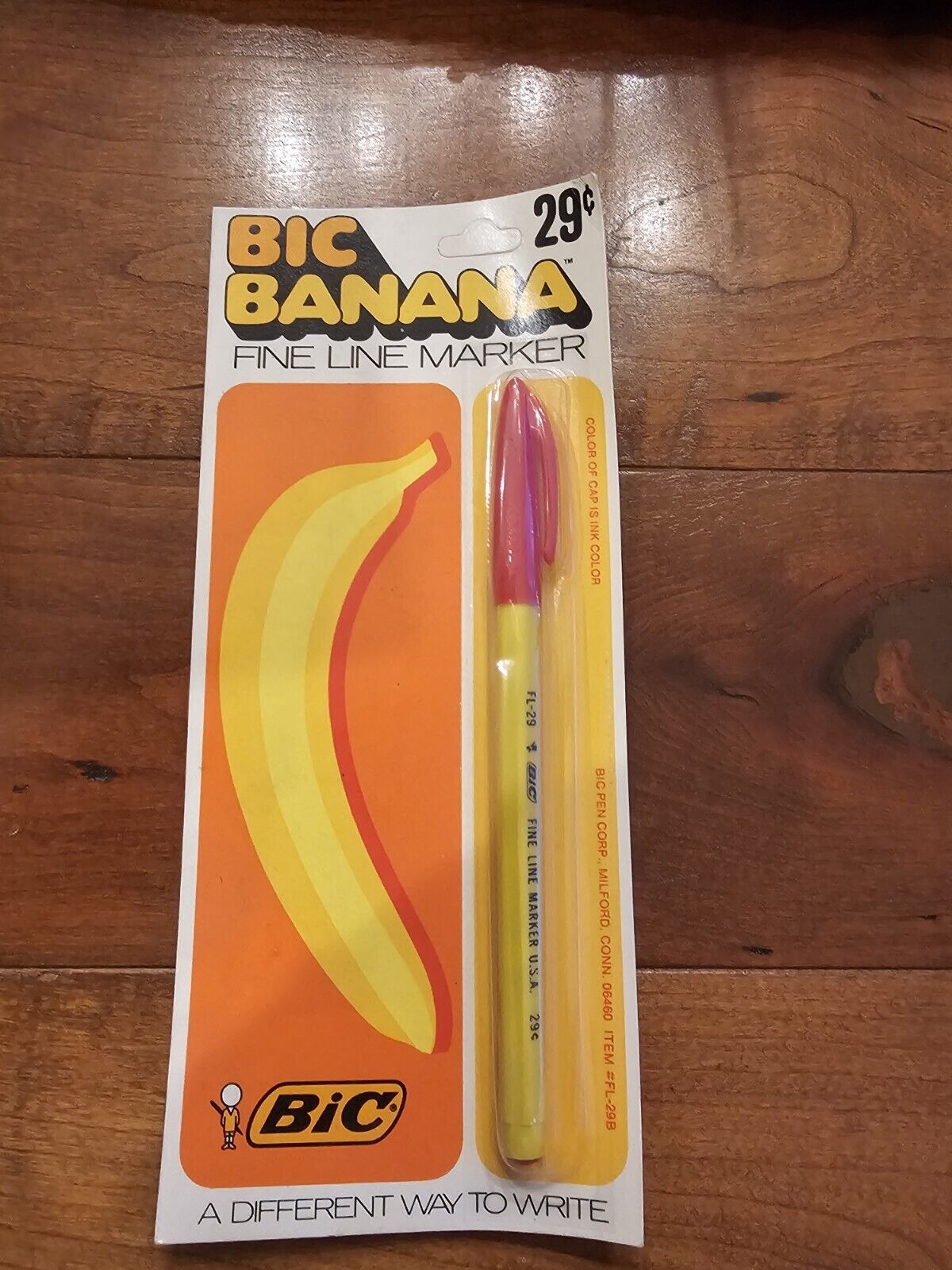 Vintage Bic Banana Fine Line Marker NOS in Original Packaging