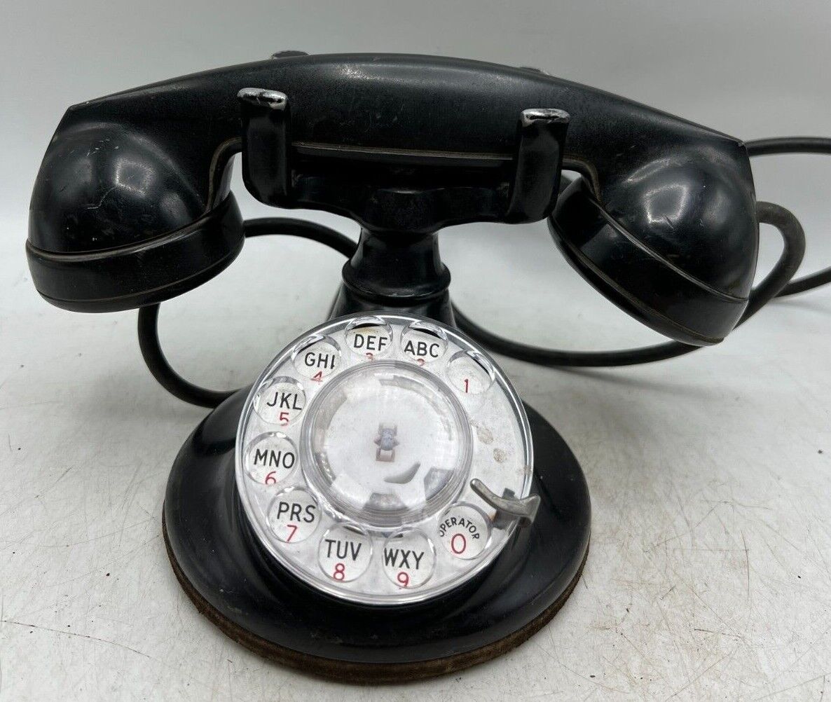 1924 Pat. Western Electric B1 / 102 Dial Rotary Desk Telephone Phone F1 Handset