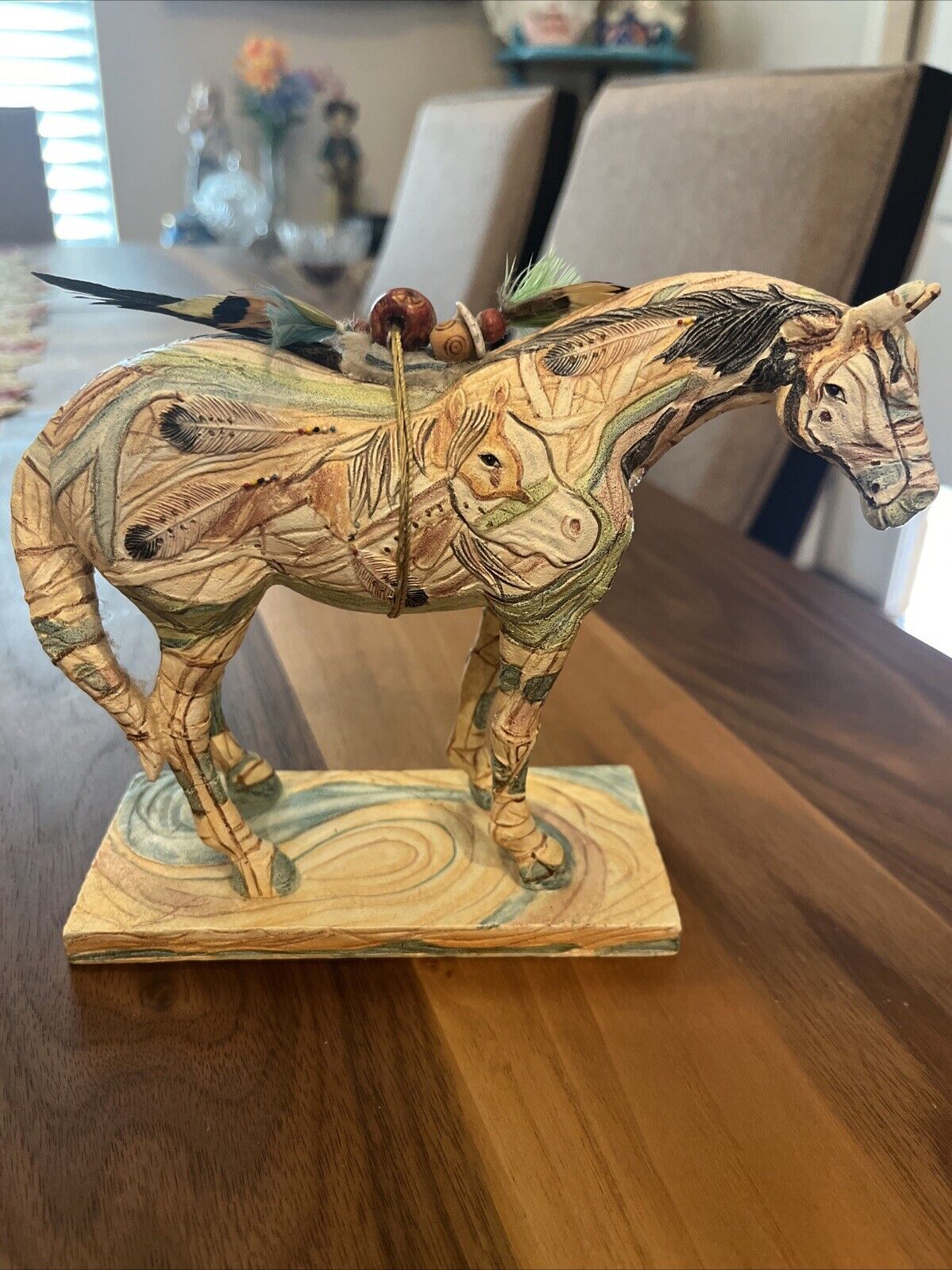 The Trail Of Painted Ponies Multicolored Statue Horse