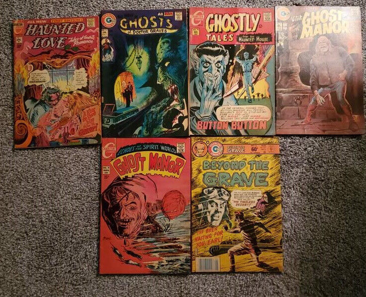 Lot of6 Horror Comics - Ghost Manot, Ghostly Tales, Haunted Love, Beyond the Gra