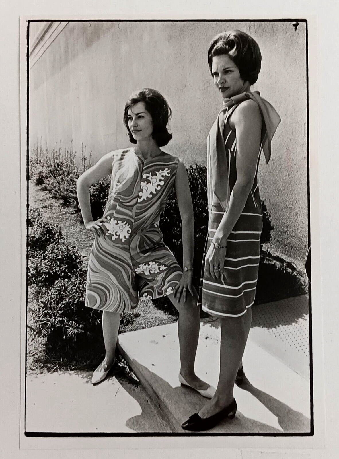 1967 Charlotte NC Panhellenic Congress Mod Fashion Shoot Vintage Press Photo