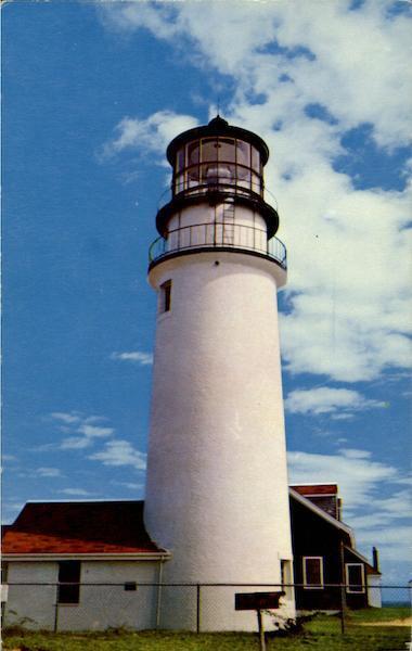North Truro,MA Highland Light Barnstable County Lighthouse Massachusetts Vintage