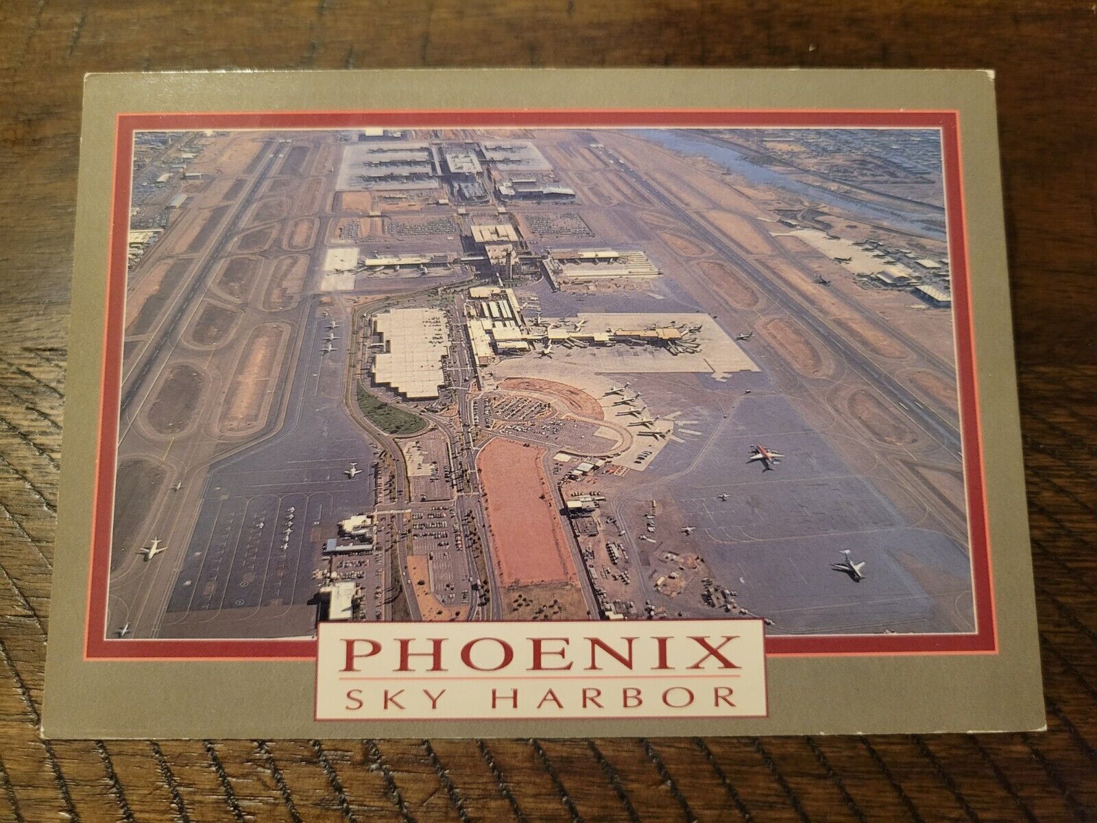 Postcard AZ Arizona Phoenix PHX Sky Harbor International Airport Aerial View