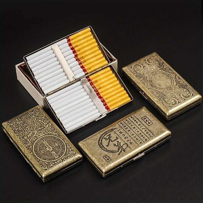 Vintage Cigarette Case Women King Size 12 Capacity Portables - Tem