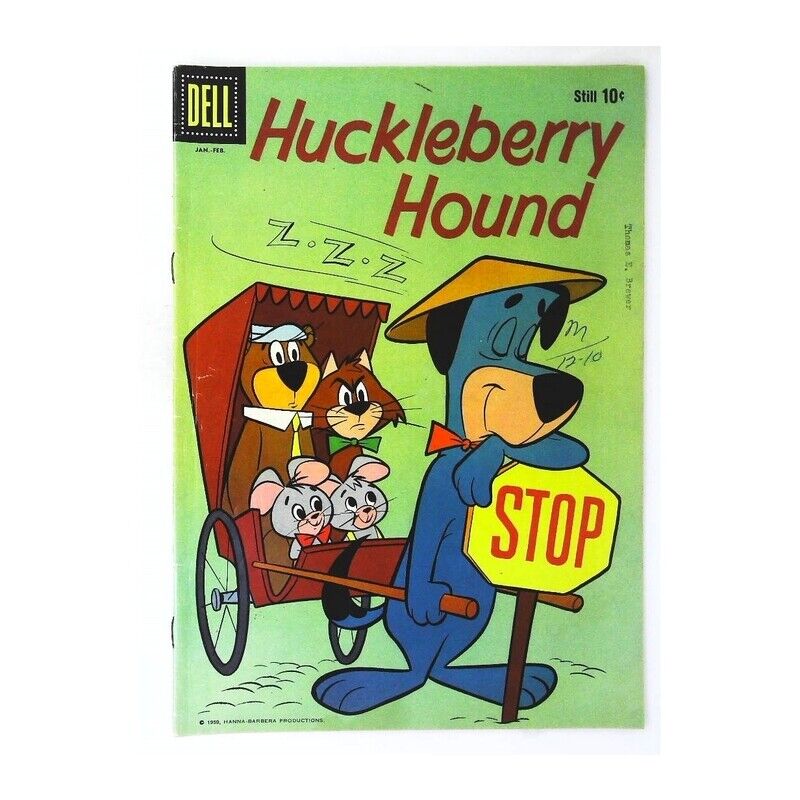 Huckleberry Hound #3  - 1959 series Dell comics Fine+ Full description below [f\