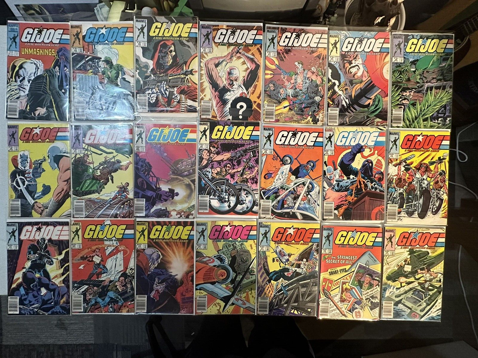 G.I. JOE REAL AMERICAN HERO - Lot of 30 MARVEL COMICS Newsstand