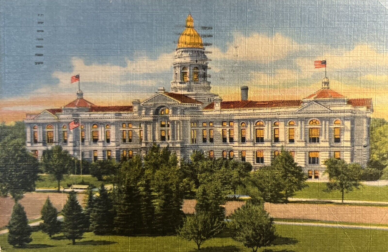 State Capitol Building Cheyenne Wyoming Built 1887 Vintage Postcard WY 1953