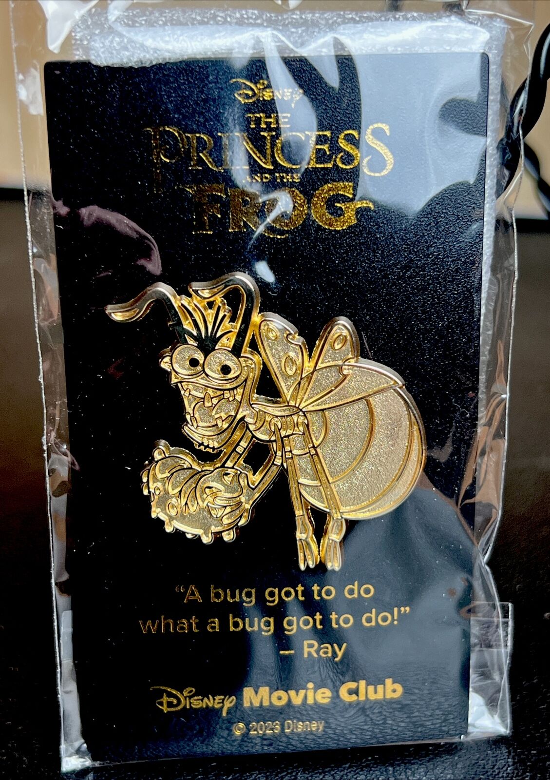 The Princess and the Frog-RAY  Pin Disney Movie Club Anniversary Exclusive DMC