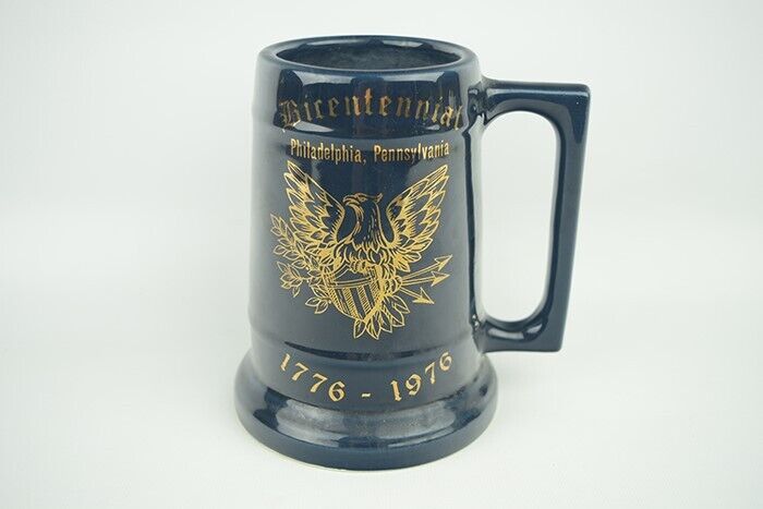 Vintage 1976 Bicentennial Beer Stein Philadelphia, PA Mug American Decorators