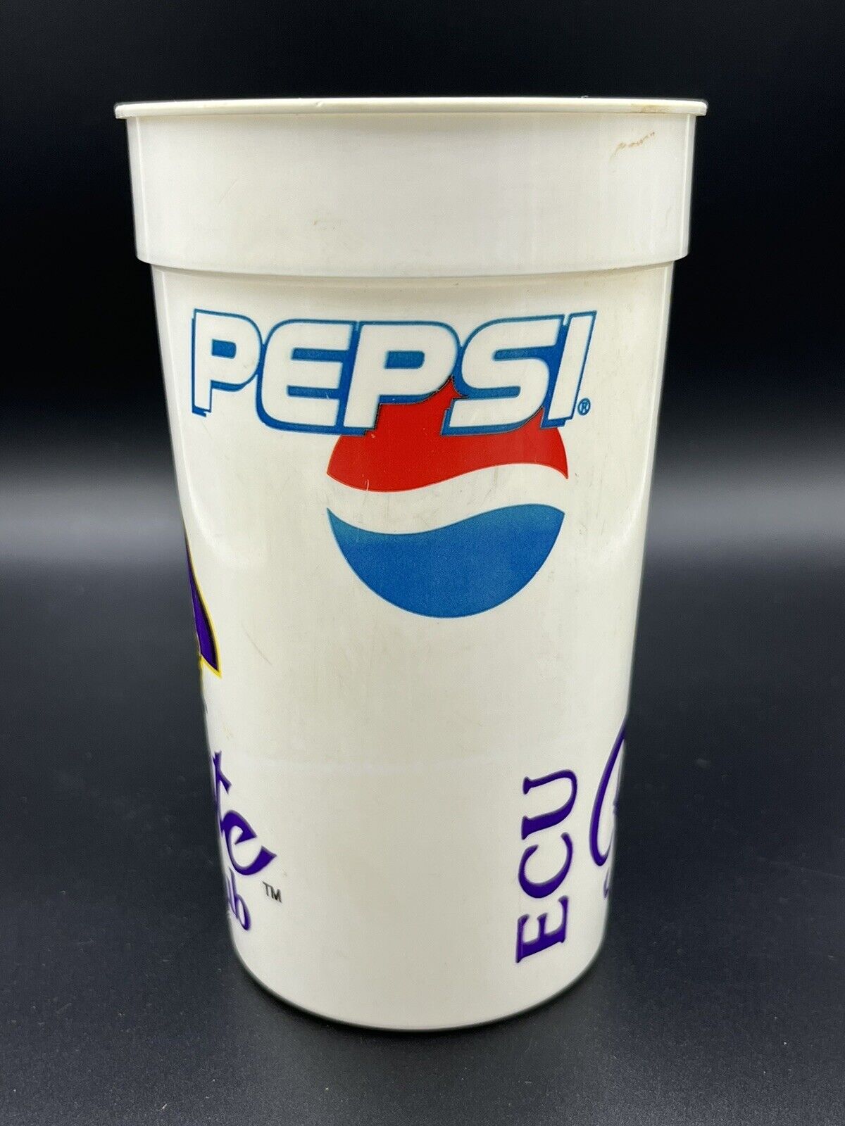 Vintage Pepsi ECU University Pirates Club Drinking Plastic Cup Made In Canada