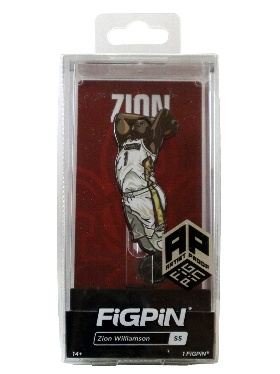Figpin Zion Williamson Artist Proof NBA Series Enamel Pin #S5 New Orleans 25/75