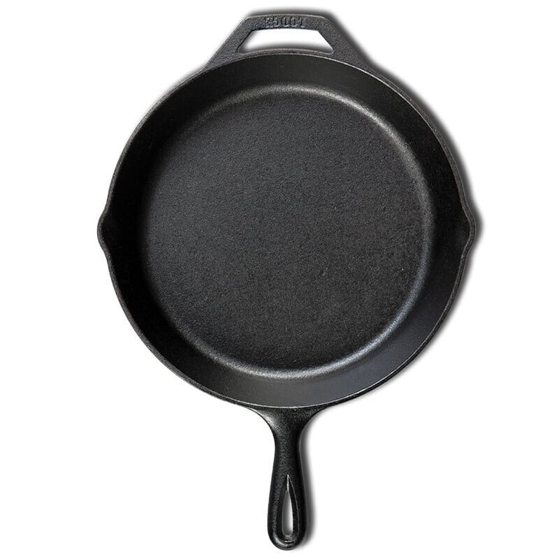Lodge Pro-Logic 12 Inch Cast Iron Skillet. Cast Iron Skillet with Dual Handles