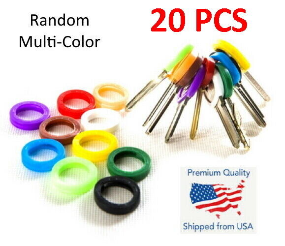 20x Key ID Caps Rubber Identifier Top Cover Keys Topper Ring Mixed Colors Marker