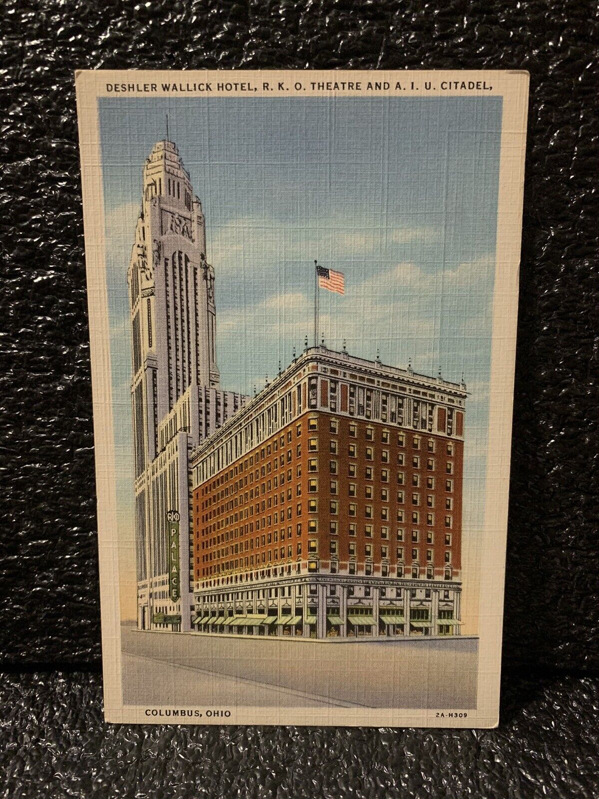 Deshler Wallick Hotel Columbus Ohio Vintage Postcard Unposted