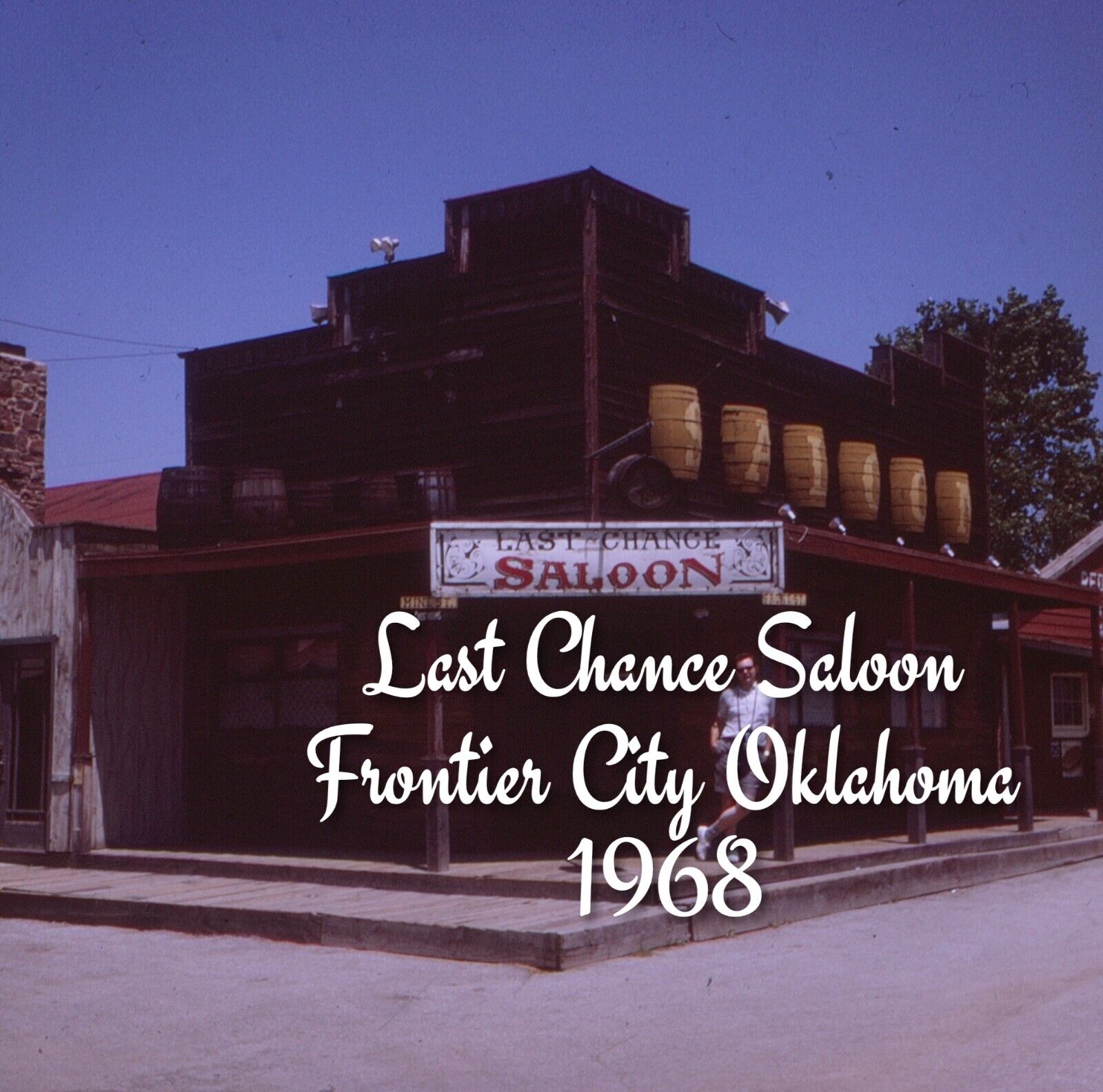 Size 126 Slide Last Chance Saloon Frontier City, Oklahoma - 1968