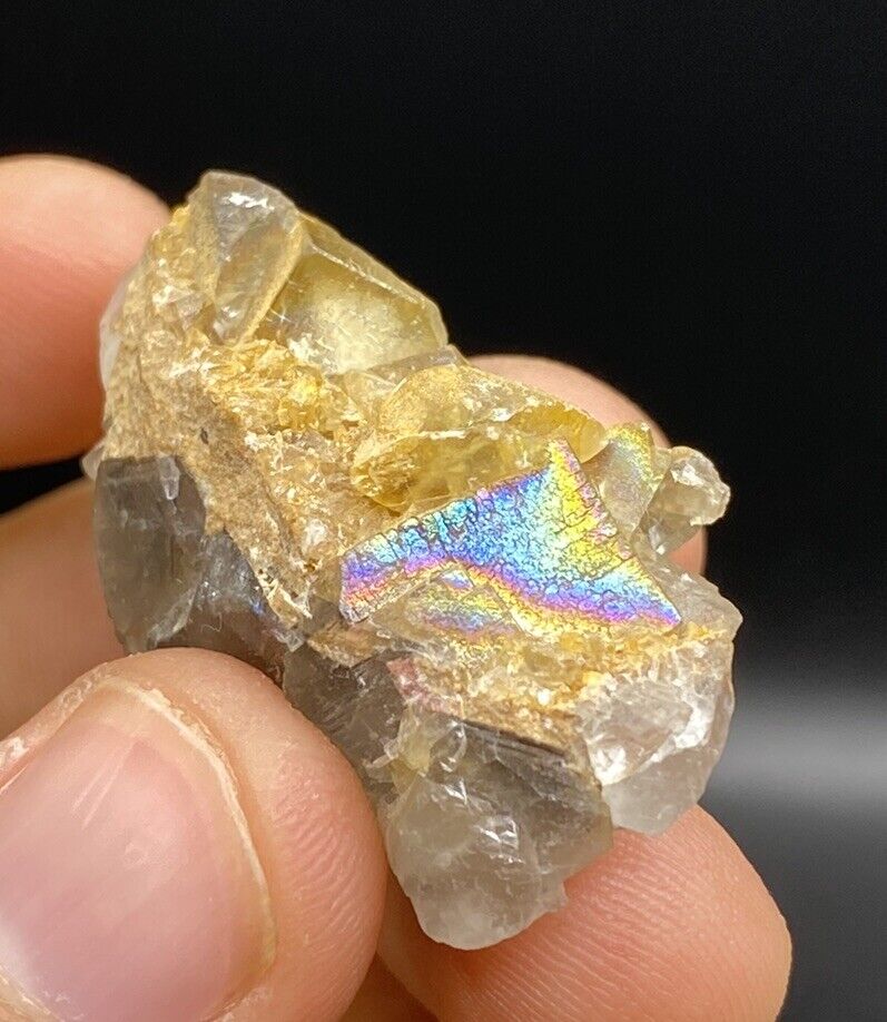 Natural Iridescent Fluorite Specimen With Nice Growth (From Baluchistan ￼)
