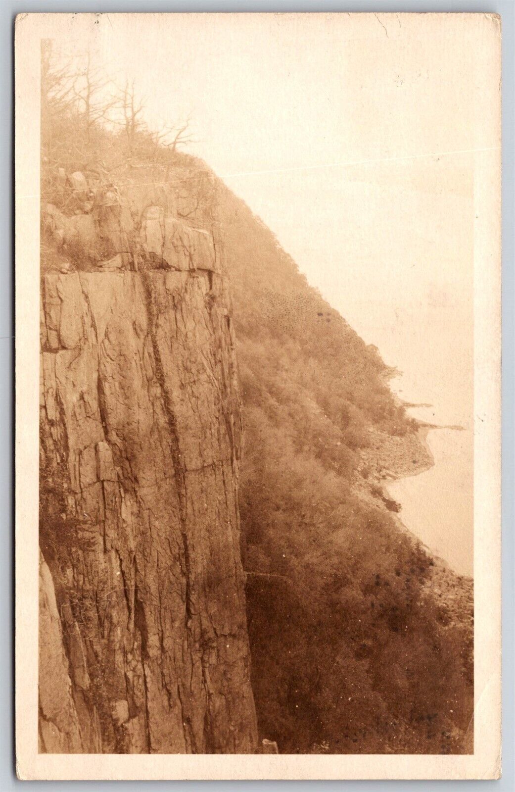 Postcard Cliff View, posted New York NY 1924 RPPC G75