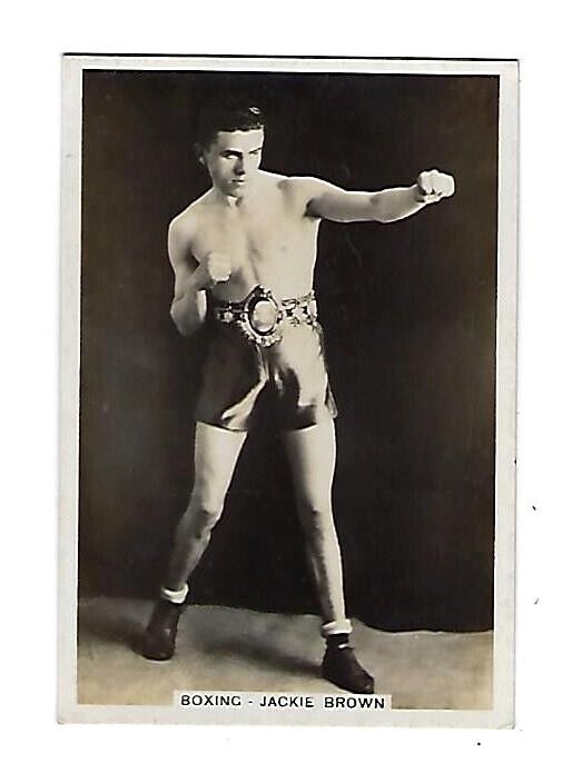 Early 1900\'s Cigarettes Trade Card Sporting Events & Stars, Boxing Jackie Brown