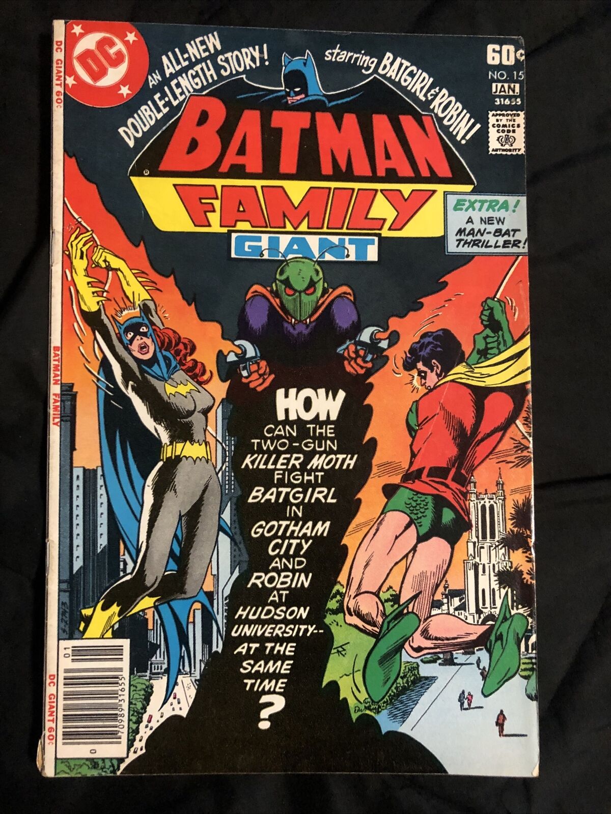 BATMAN Family #15 Giant vintage DC comic book 1977 killer moth FINE/ VERY FINE