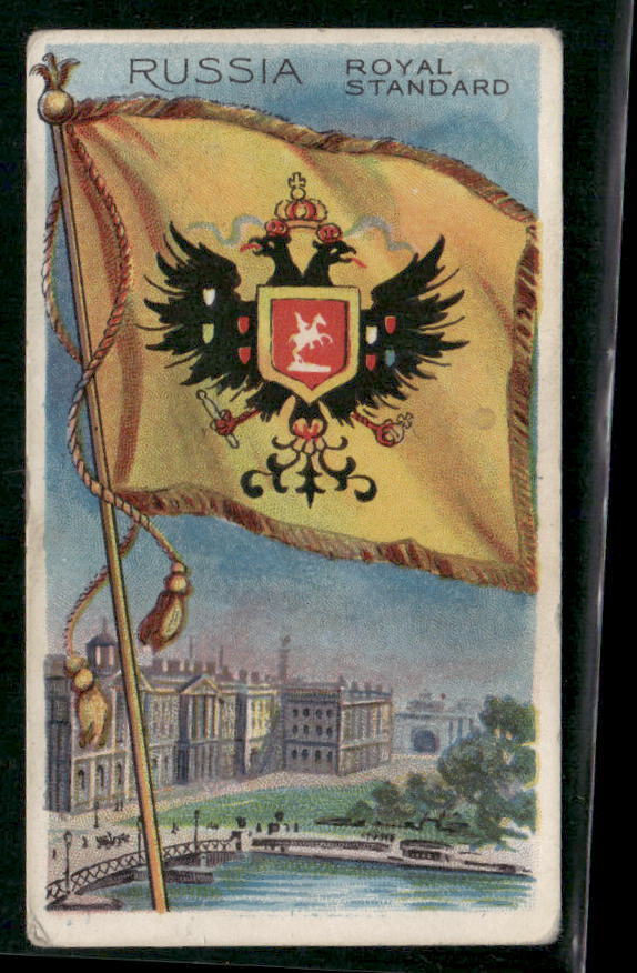 1910-11 Flags of All Nations (T59)-Russia Royal Standard-Recruit Blue