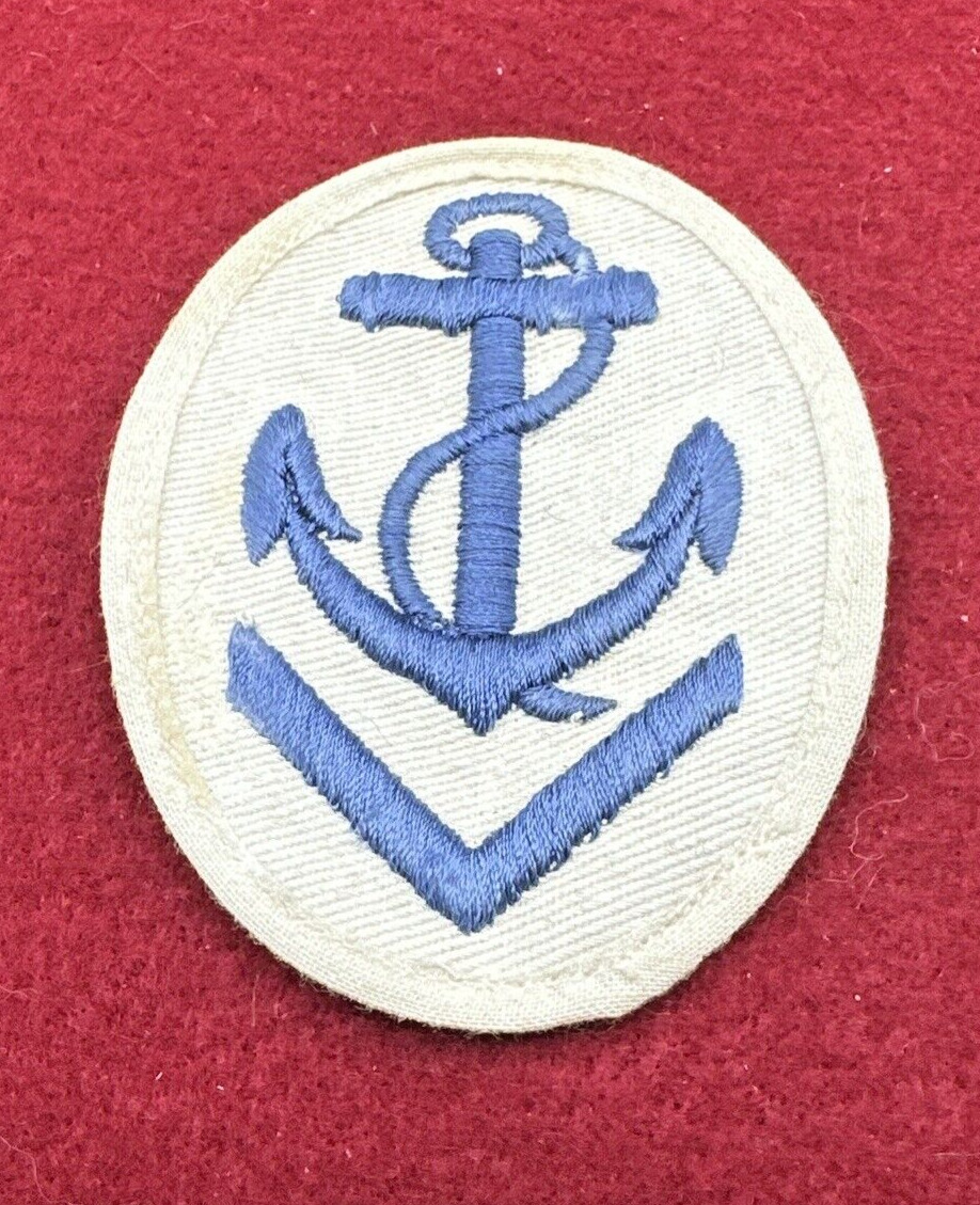 WWII/2 German Navy CPO blue on white with single blue chevron for the summer