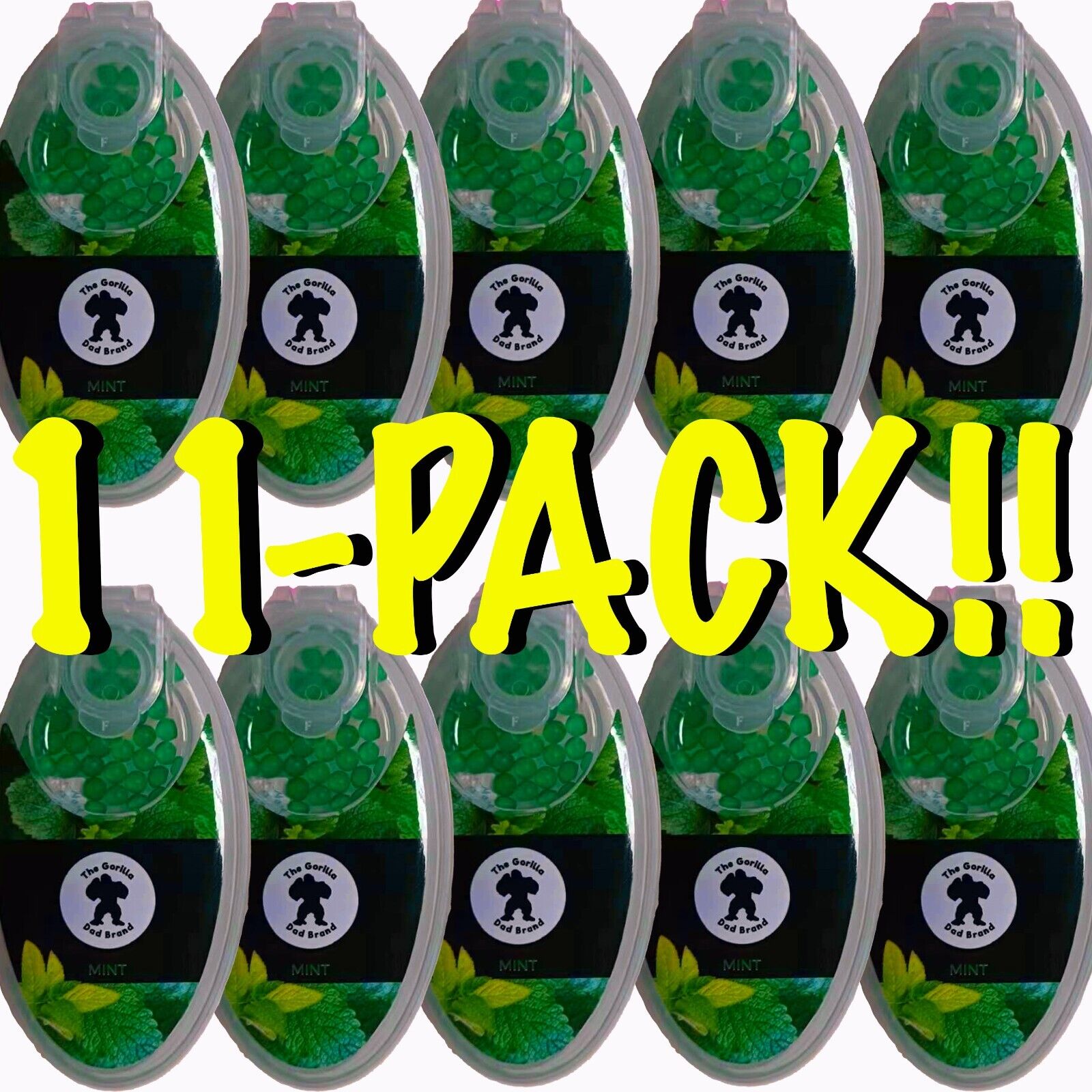 11 Pack Green Mint Bundle (100 pack boxes)