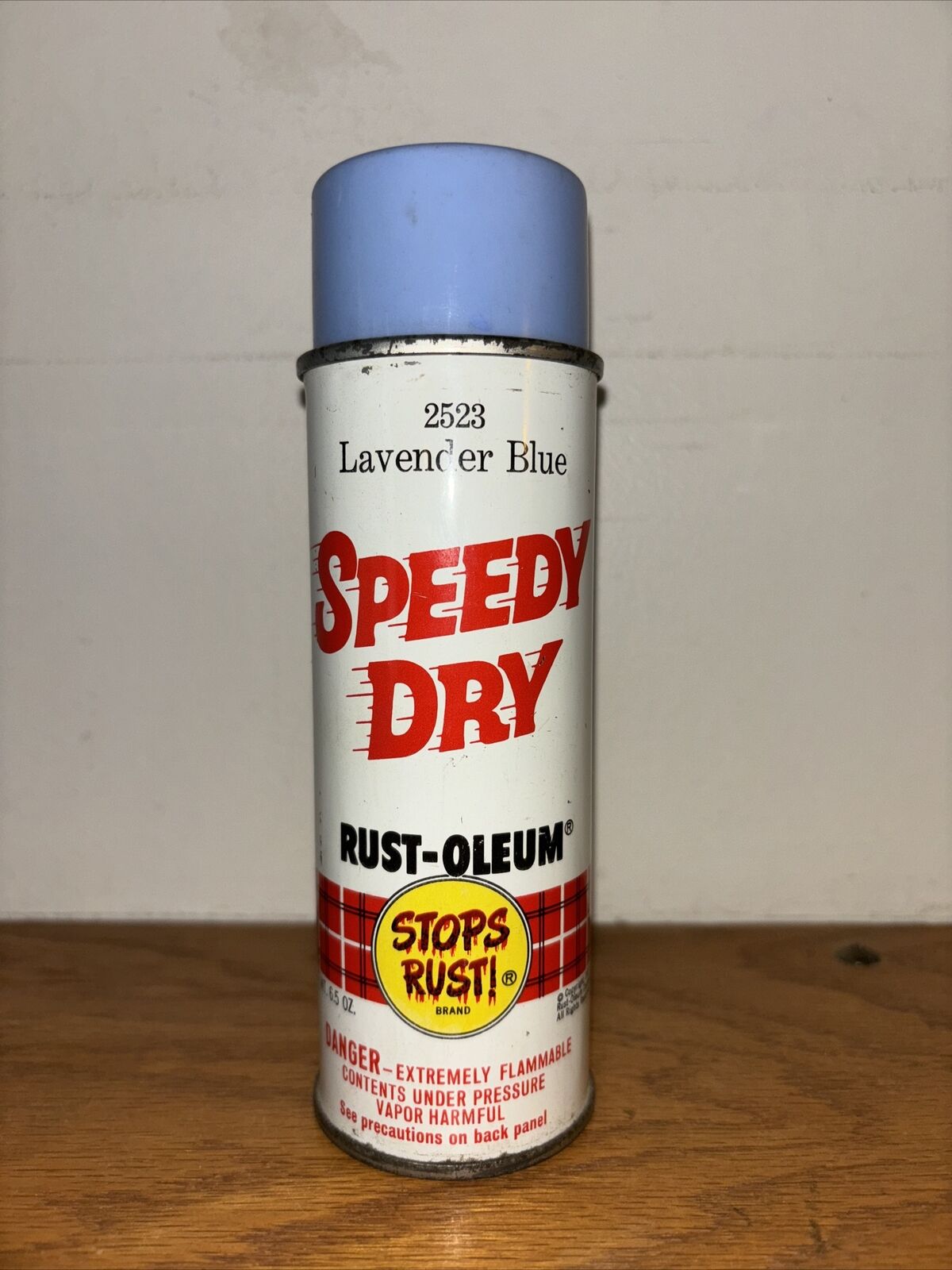 Vintage 1973 Rustoleum Speedy Dry Lavender Blue (sealed w/ condom)