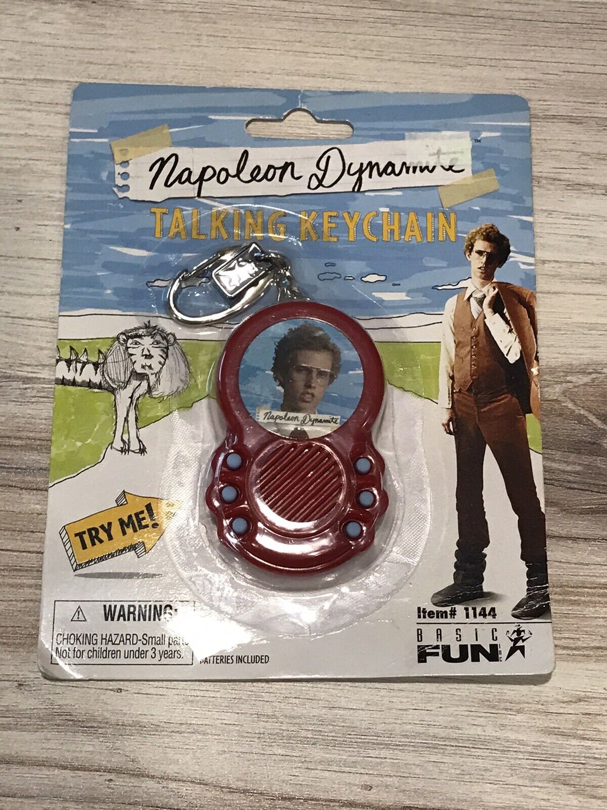 Napoleon Dynamite 2005 Talking Keychain New in package Doesn’t Work