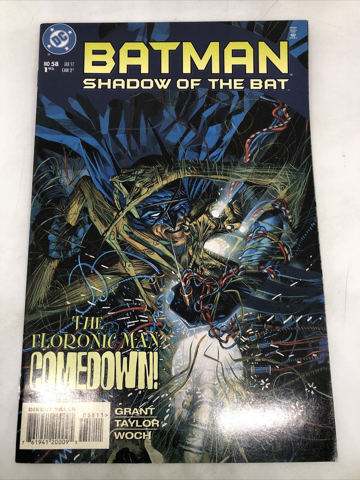 Batman Shadow of the Bat - The Floronic Man Comedown Vol. 1 #58 (1997)