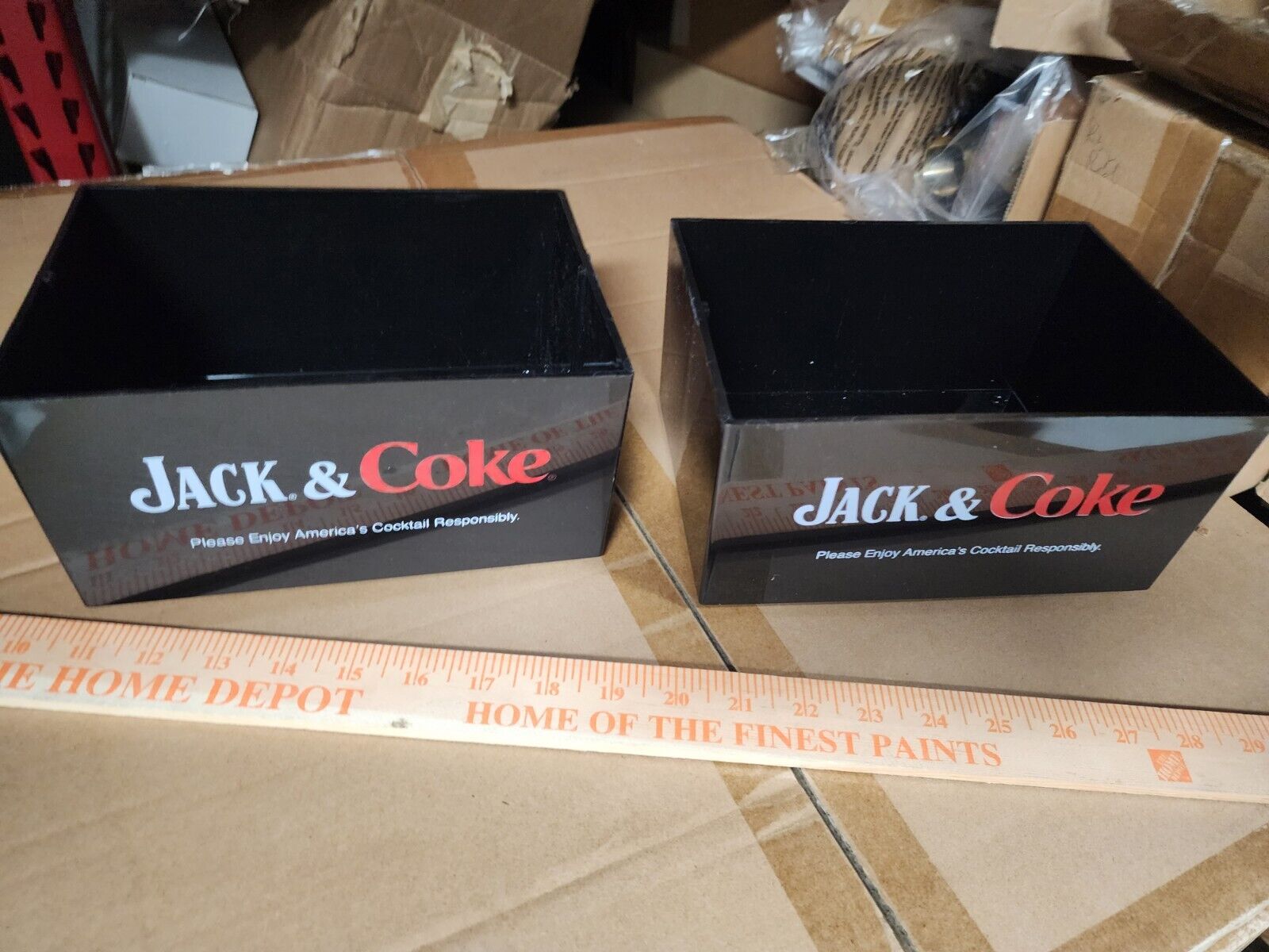 Lot Of 2 Jack Daniels And Coke Coca Cola Bar Napkin Straw Caddy Holder Brand New