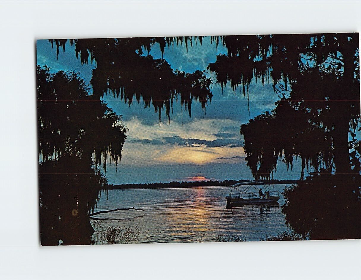 Postcard Twilight Time Cypress Gardens Florida USA