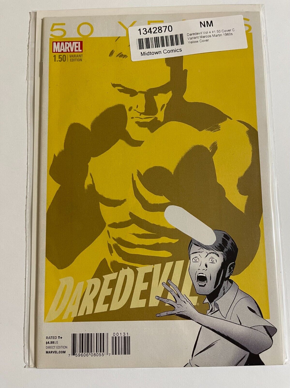 Daredevil #1.50 (2014) Marvel Comics Marcos Martin 50th Ann. Variant 1960\'s
