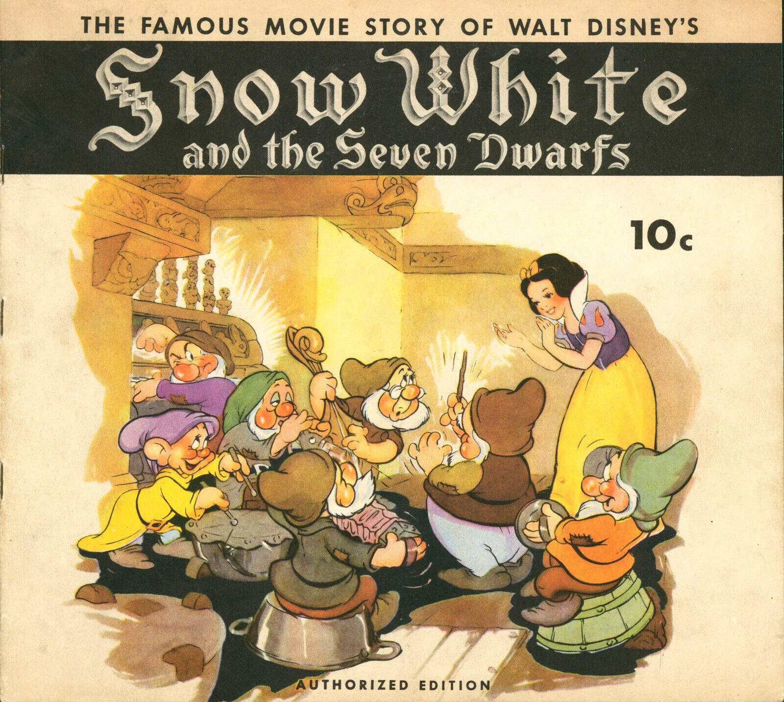 The Famous Movie Story of Walt Disney's Snow White & the Seven Dwarfs 1938 FN/VF