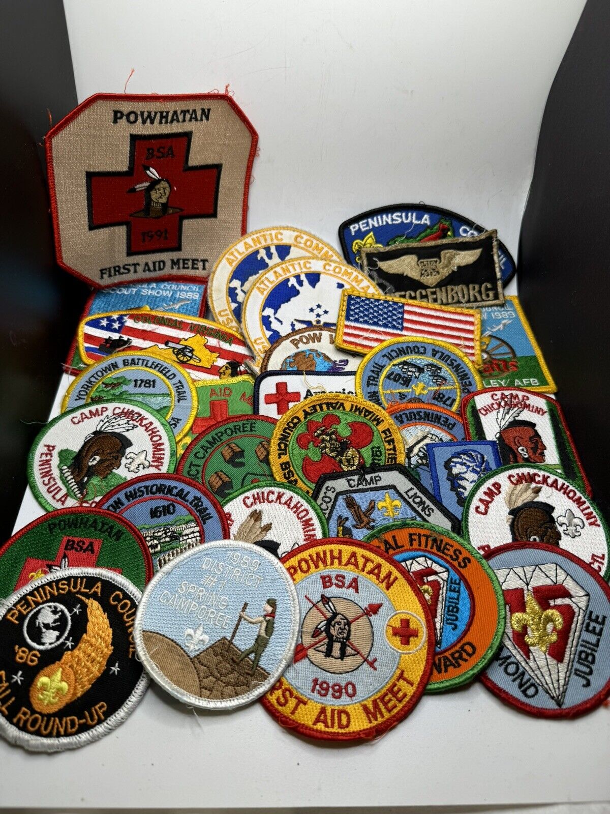 Lot of 30 BSA Boy Scouts Of America Memorabilia Patches Jubilee Virginia