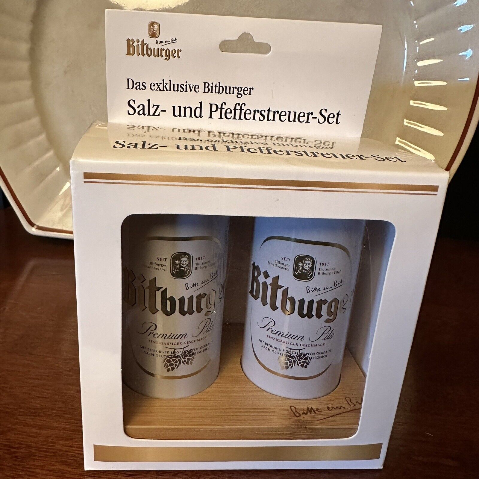 The Exclusive Bitburger Premium Pils  Beer Can Salt and Pepper Shaker
