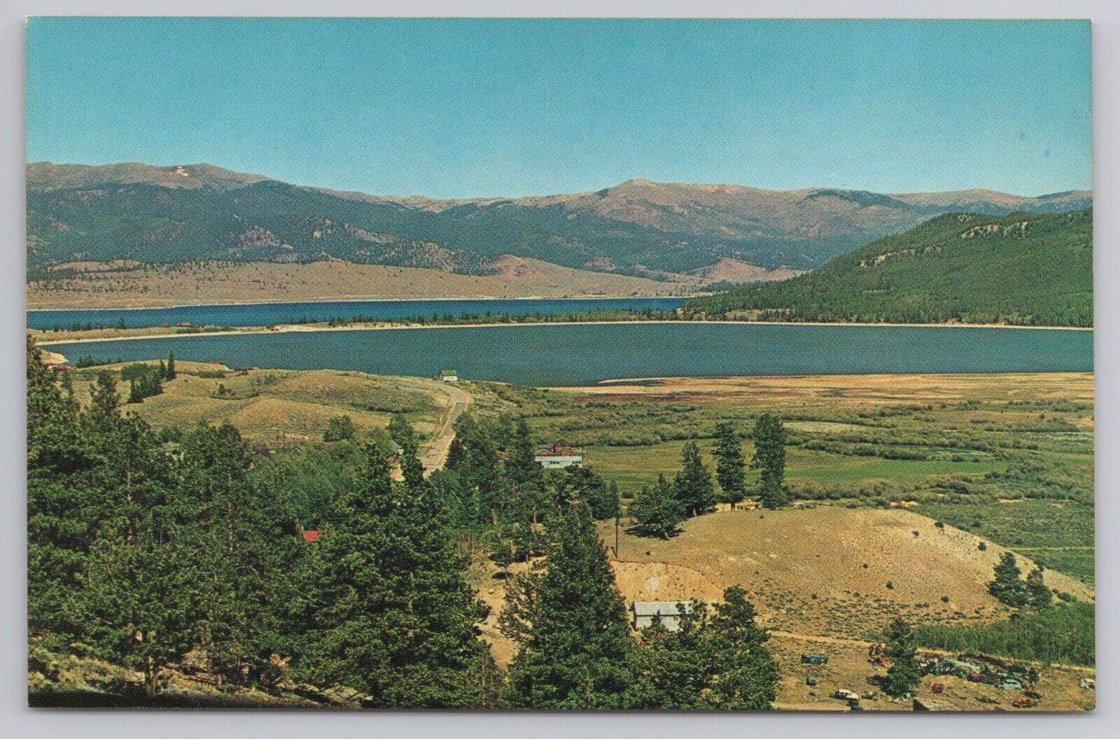 Twin Lakes Scenic View Highway 82 Leadville Buena Vista Colorado Postcard