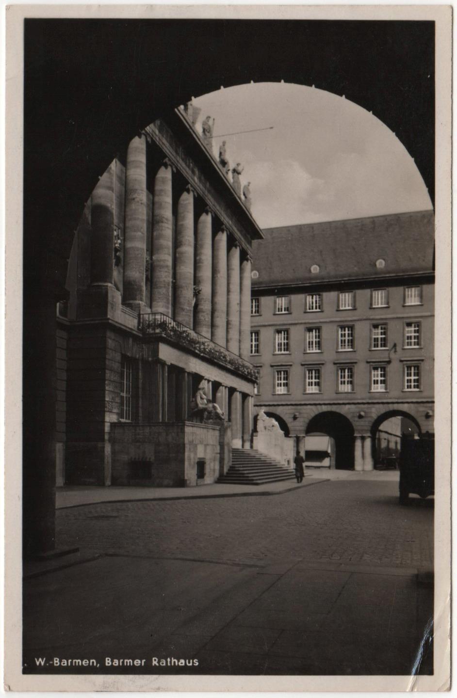 ca 1938 Barmen aka Barmer Germany Rathaus (City Hall) seat of Wuppertal Council