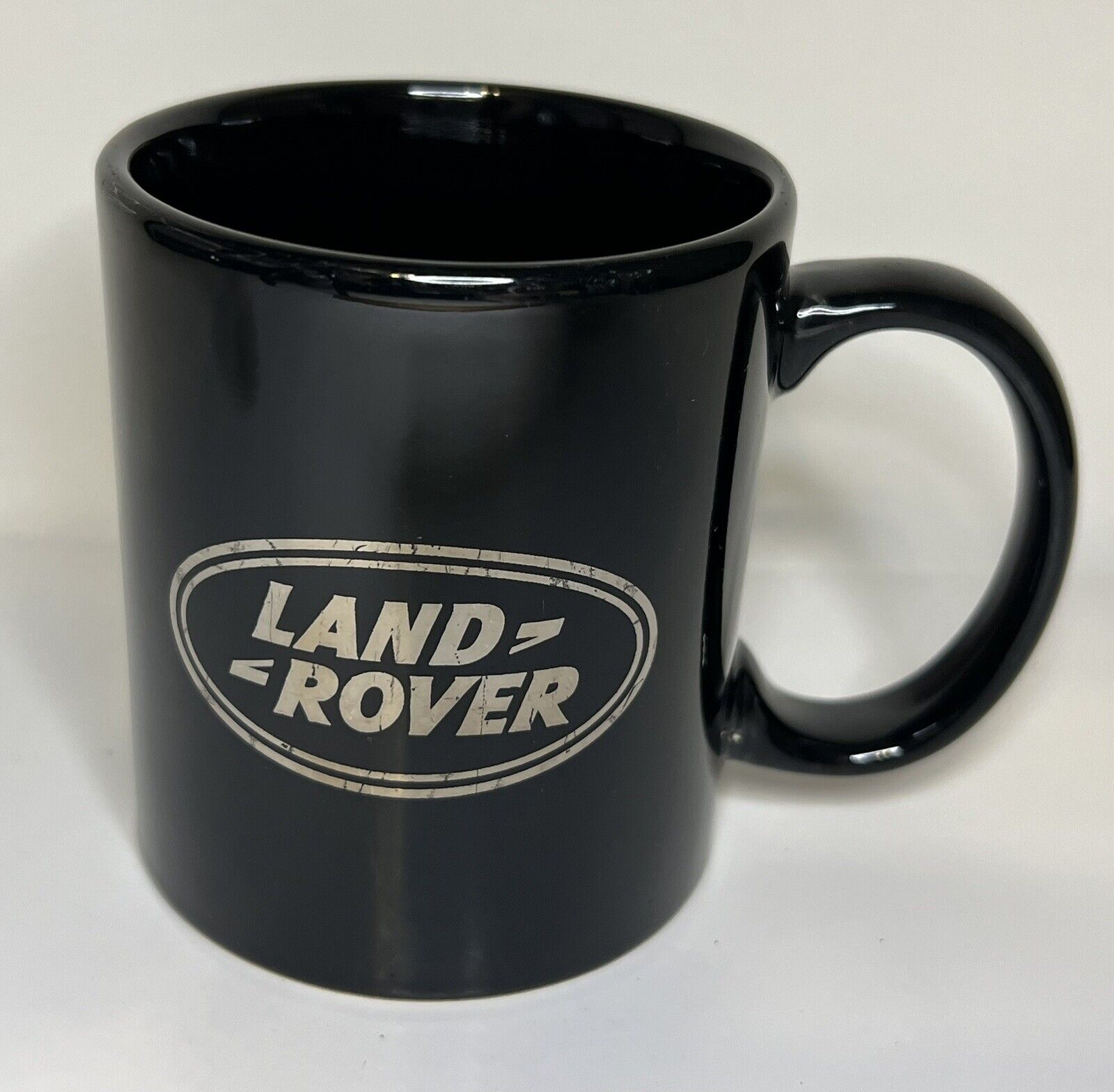 LAND ROVER Black Ceramic Gold Logo COFFEE CUP Mug
