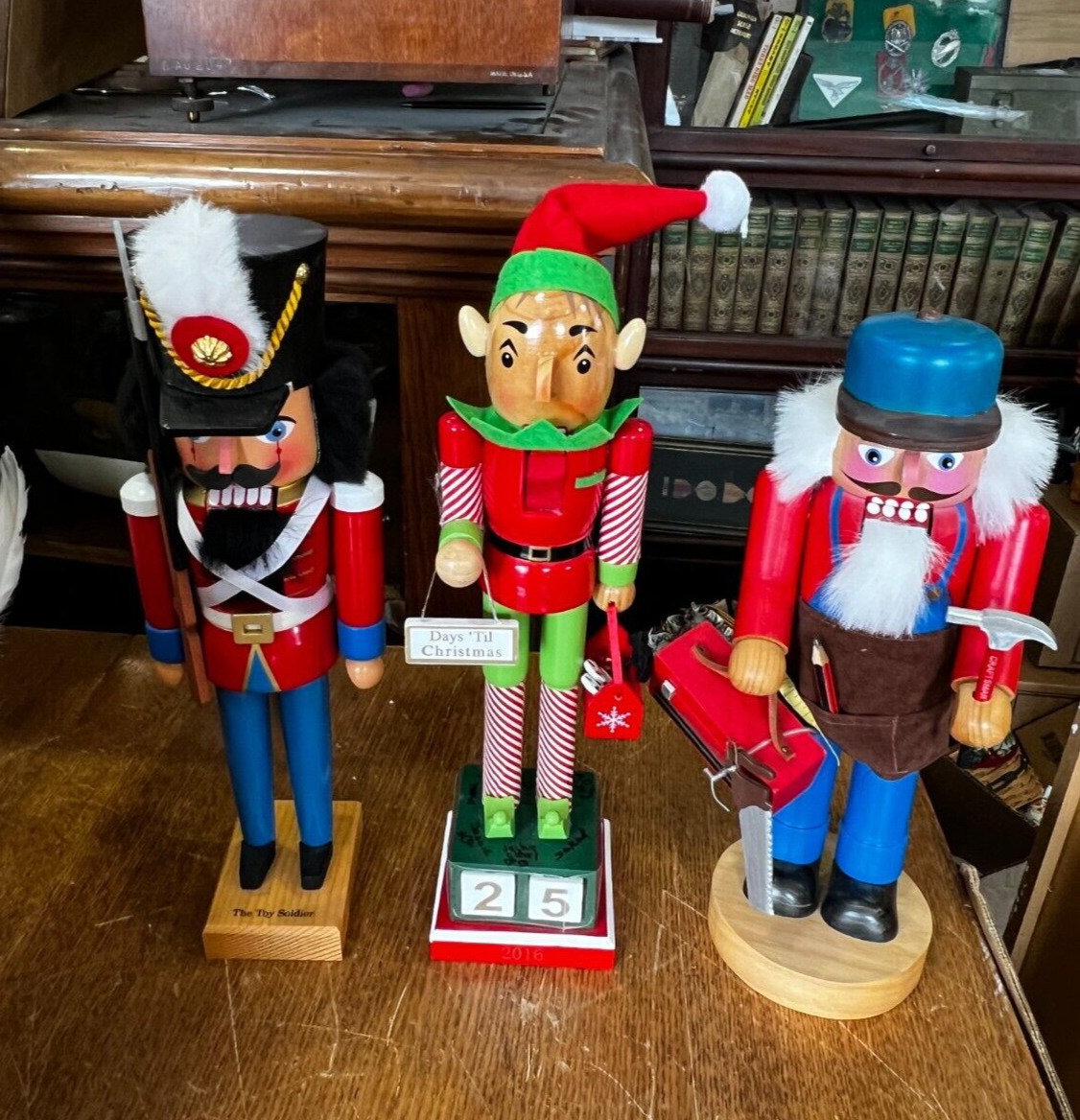 Lot of Three Vintage Nutcrackers _ Ore Mountain Collection Toy Soldier and More