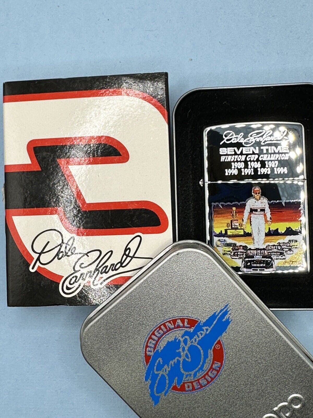 Vintage 2005 Dale Earnhardt 7 Time Champ HP Chrome Zippo Lighter NEW NASCAR