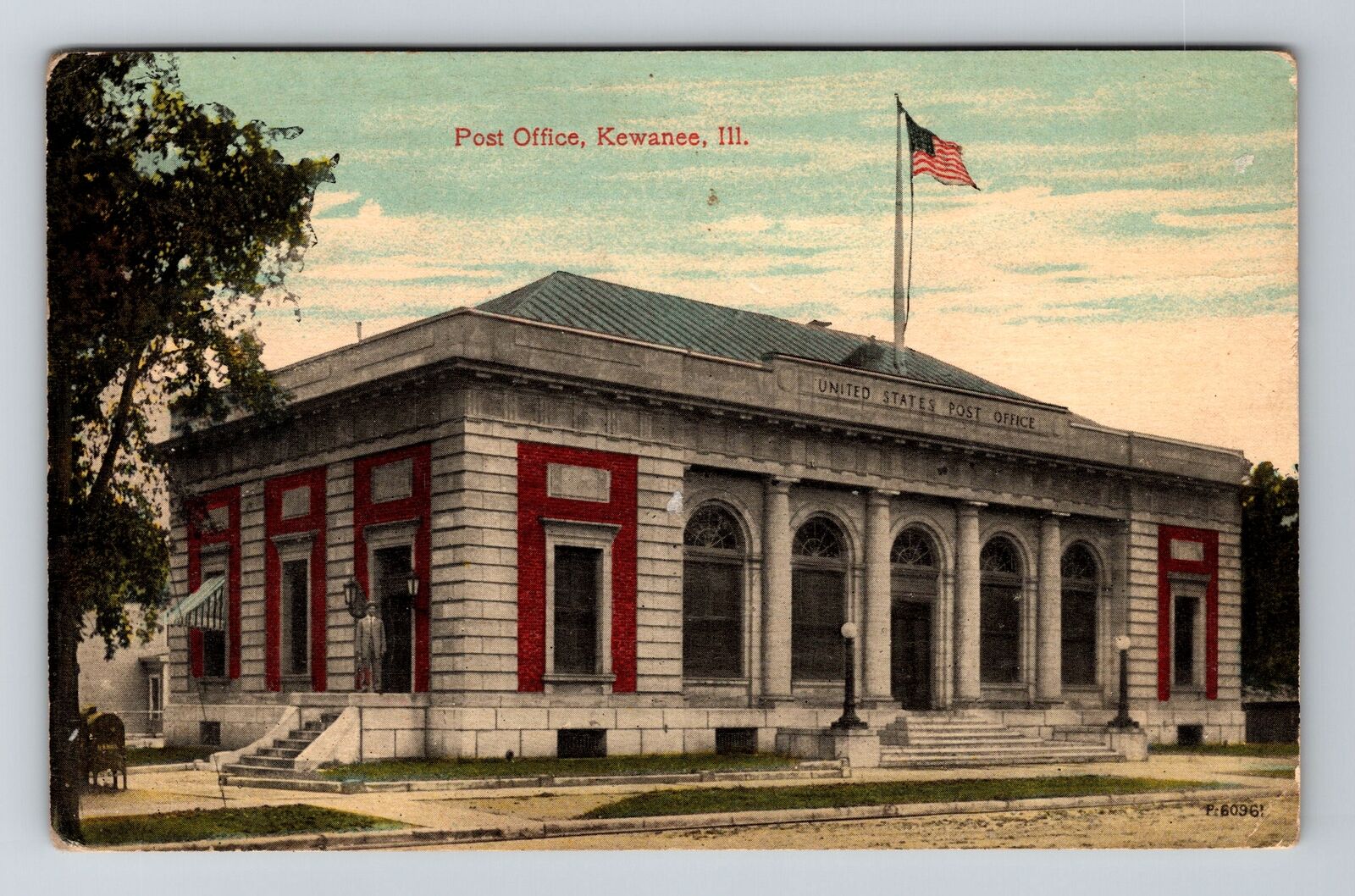 Kewanee, IL-Illinois, Post Office, Vintage Souvenir Postcard