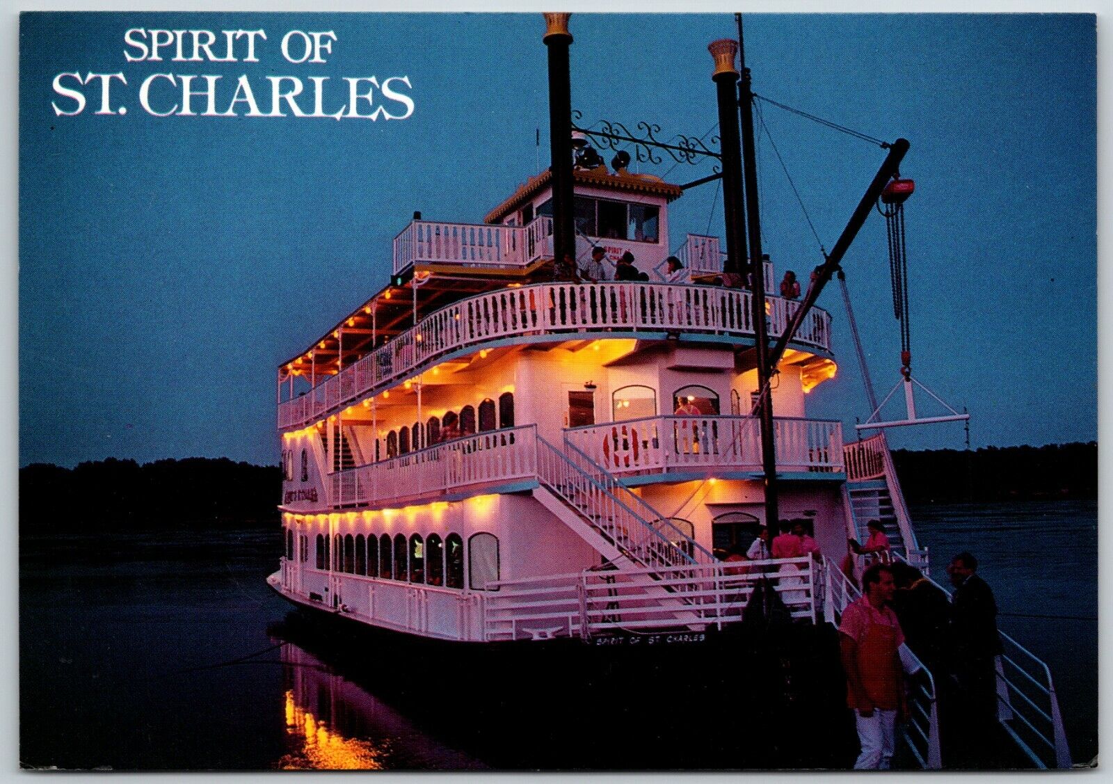 Spirit of St. Charles Paddlewheel Touring Ship - Postcard